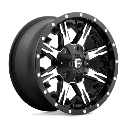 Fuel 1PC D541 NUTZ - Matte Black Machined-Wheels-Fuel-Dirty Diesel Customs