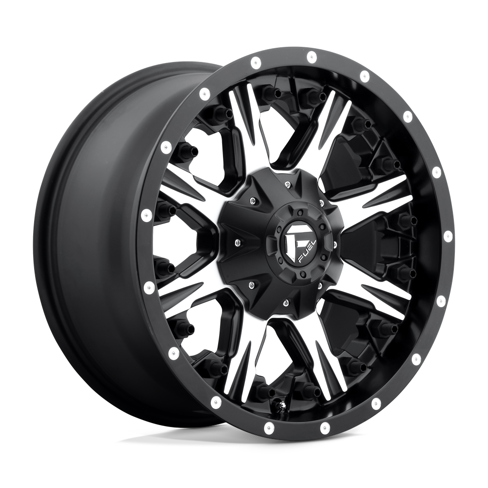 Fuel 1PC D541 NUTZ - Matte Black Machined-Wheels-Fuel-D54117909850-Dirty Diesel Customs