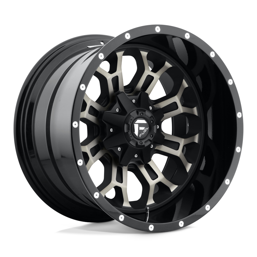 Fuel 1PC D561 CRUSH - Gloss Machined Double Dark Tint-Wheels-Fuel-D56117902645-Dirty Diesel Customs