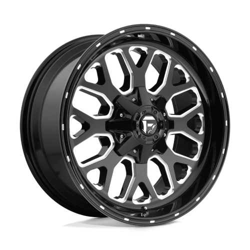 Fuel 1PC D588 TITAN - Gloss Black Milled-Wheels-Fuel-Dirty Diesel Customs