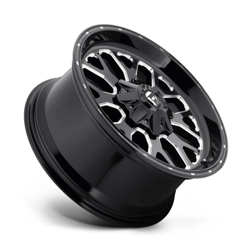 Fuel 1PC D588 TITAN - Gloss Black Milled-Wheels-Fuel-Dirty Diesel Customs