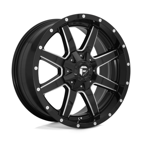 Fuel 1PC D610 MAVERICK - Gloss Black Milled-Wheels-Fuel-Dirty Diesel Customs