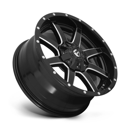 Fuel 1PC D610 MAVERICK - Gloss Black Milled-Wheels-Fuel-Dirty Diesel Customs