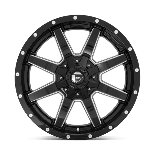 Fuel 1PC D610 MAVERICK - Gloss Black Milled-Wheels-Fuel-Dirty Diesel Customs