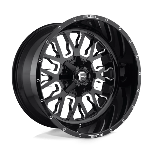 Fuel 1PC D611 STROKE - Gloss Black Milled-Wheels-Fuel-Dirty Diesel Customs