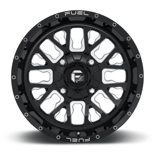 Fuel 1PC D611 STROKE - Gloss Black Milled-Wheels-Fuel-Dirty Diesel Customs