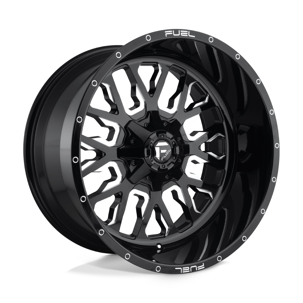 Fuel 1PC D611 STROKE - Gloss Black Milled-Wheels-Fuel-D61117902645-Dirty Diesel Customs