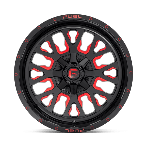 Fuel 1PC D612 STROKE - Gloss Black Red Tinted Clear-Wheels-Fuel-Dirty Diesel Customs