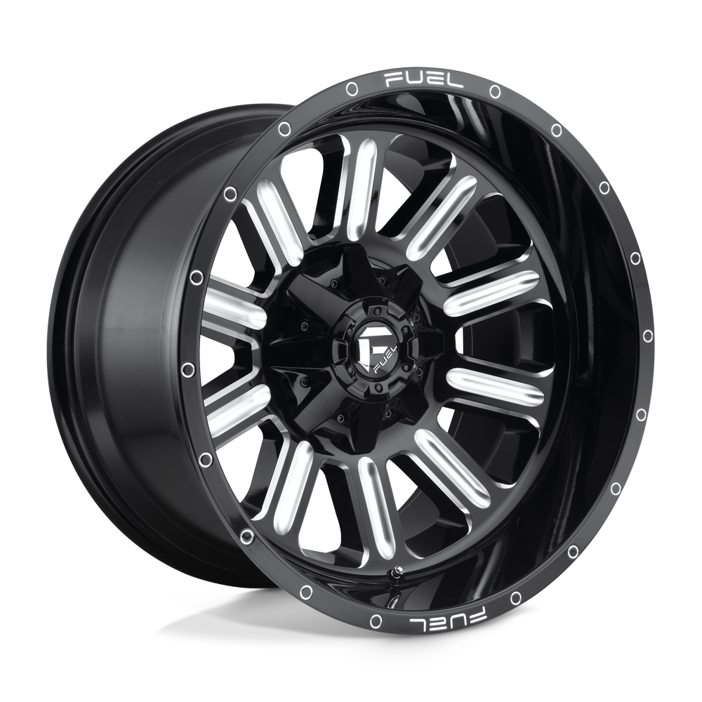 Fuel 1PC D620 HARDLINE - Gloss Black Milled-Wheels-Fuel-D62015800437-Dirty Diesel Customs