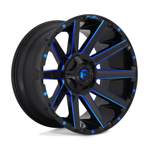 Fuel 1PC D644 CONTRA - Gloss Black Blue Tinted Clear-Wheels-Fuel-Dirty Diesel Customs