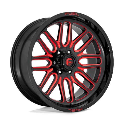 Fuel 1PC D663 IGNITE - Gloss Black Red Tinted Clear-Wheels-Fuel-Dirty Diesel Customs