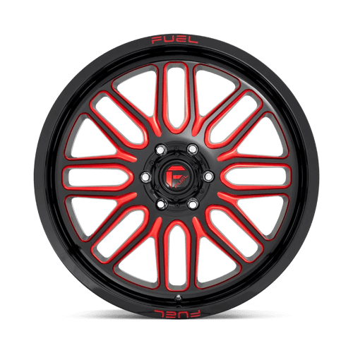 Fuel 1PC D663 IGNITE - Gloss Black Red Tinted Clear-Wheels-Fuel-Dirty Diesel Customs