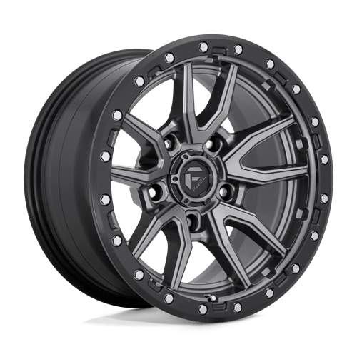 Fuel 1PC D680 REBEL - Matte Gun Metal Black Bead Ring-Wheels-Fuel-Dirty Diesel Customs