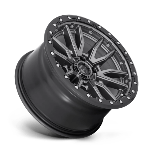 Fuel 1PC D680 REBEL - Matte Gun Metal Black Bead Ring-Wheels-Fuel-Dirty Diesel Customs