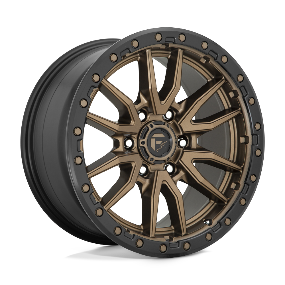 Fuel 1PC D681 REBEL - Matte Bronze Black Bead Ring-Wheels-Fuel-D68116808445-Dirty Diesel Customs