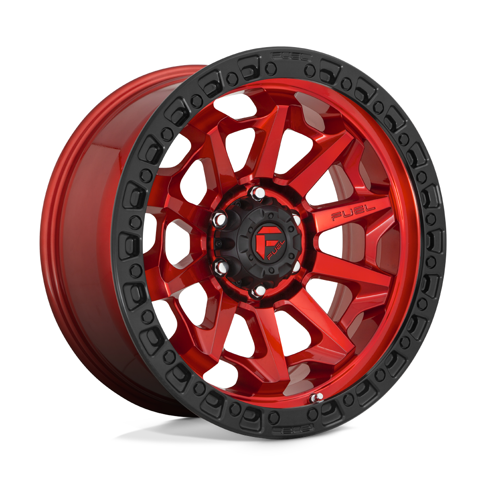 Fuel 1PC D695 COVERT - Candy Red Black Bead Ring-Wheels-Fuel-D69516808445-Dirty Diesel Customs