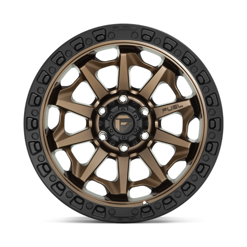 Fuel 1PC D696 COVERT - Matte Bronze Black Bead Ring-Wheels-Fuel-Dirty Diesel Customs