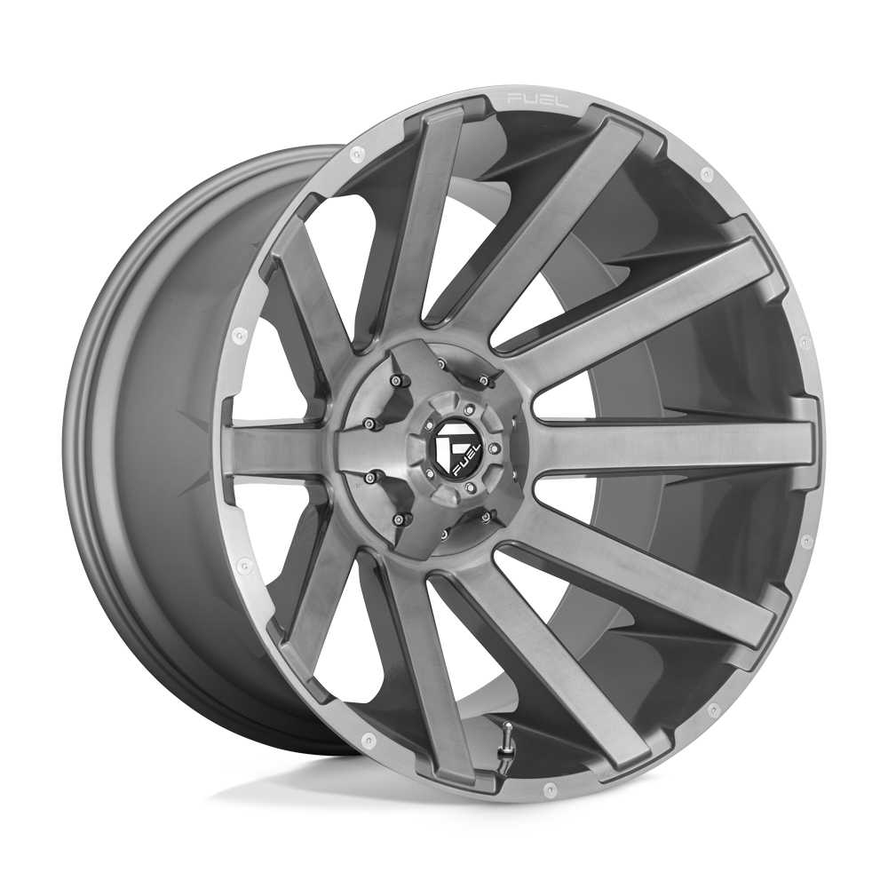 Fuel 1PC D714 CONTRA PLATINUM - Brushed Gun Metal Tinted Clear-Wheels-Fuel-D71420001747-Dirty Diesel Customs