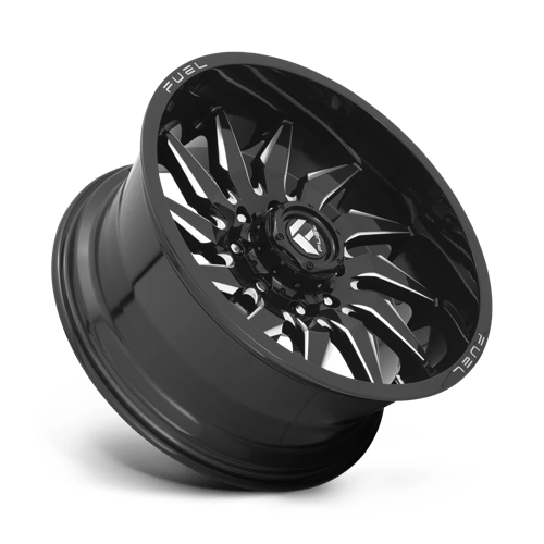 Fuel 1PC D744 SABER - Gloss Black Milled-Wheels-Fuel-Dirty Diesel Customs