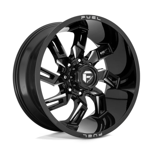 Fuel 1PC D747 LOCKDOWN - Gloss Black Milled-Wheels-Fuel-Dirty Diesel Customs