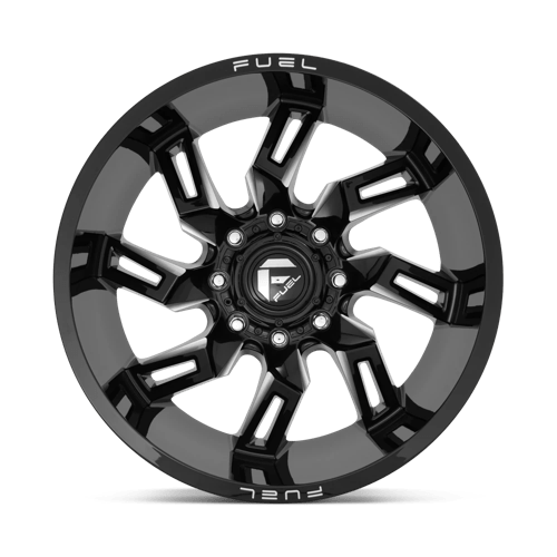 Fuel 1PC D747 LOCKDOWN - Gloss Black Milled-Wheels-Fuel-Dirty Diesel Customs