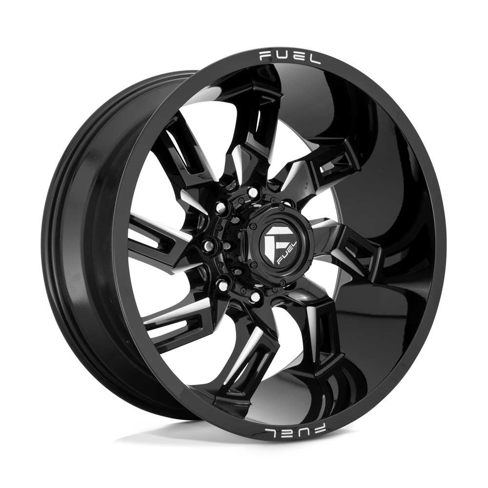 Fuel 1PC D747 LOCKDOWN - Gloss Black Milled-Wheels-Fuel-D74720001747-Dirty Diesel Customs