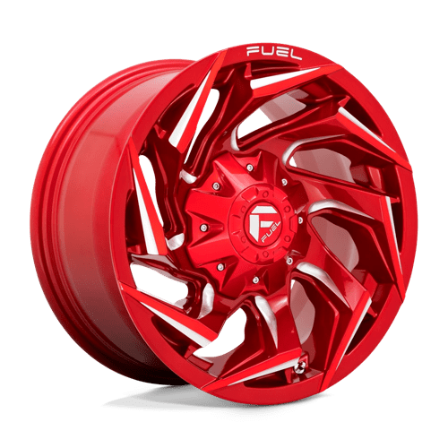 Fuel 1PC D754 REACTION - Candy Red Milled-Wheels-Fuel-Dirty Diesel Customs