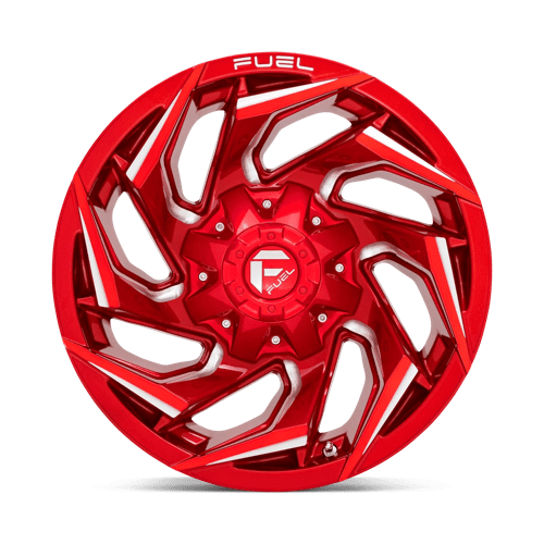 Fuel 1PC D754 REACTION - Candy Red Milled-Wheels-Fuel-Dirty Diesel Customs