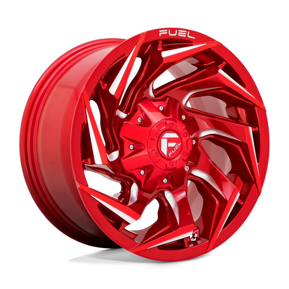 Fuel 1PC D754 REACTION - Candy Red Milled-Wheels-Fuel-D75415800437-Dirty Diesel Customs