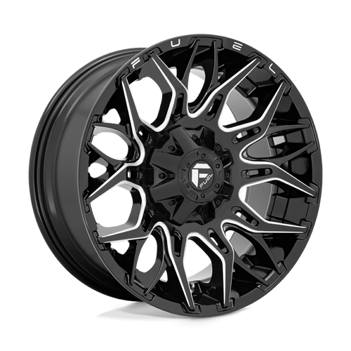 Fuel 1PC D769 TWITCH - Glossy Black Milled-Wheels-Fuel-Dirty Diesel Customs