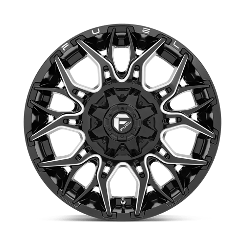 Fuel 1PC D769 TWITCH - Glossy Black Milled-Wheels-Fuel-Dirty Diesel Customs