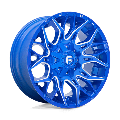 Fuel 1PC D770 TWITCH - Anodized Blue Milled-Wheels-Fuel-Dirty Diesel Customs