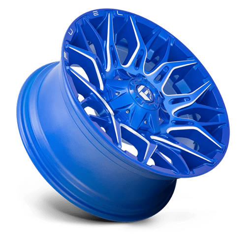 Fuel 1PC D770 TWITCH - Anodized Blue Milled-Wheels-Fuel-Dirty Diesel Customs