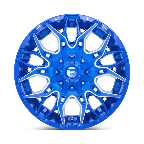 Fuel 1PC D770 TWITCH - Anodized Blue Milled-Wheels-Fuel-Dirty Diesel Customs