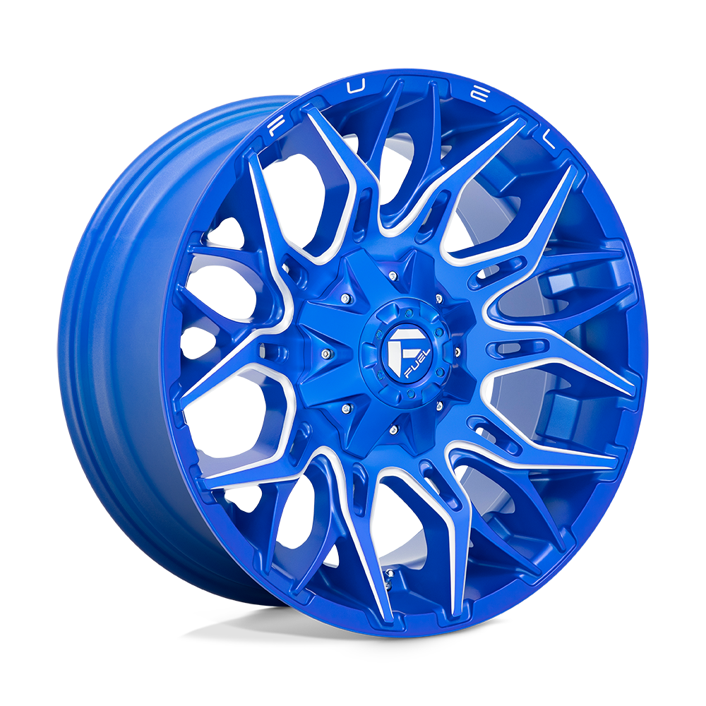 Fuel 1PC D770 TWITCH - Anodized Blue Milled-Wheels-Fuel-D77020001747-Dirty Diesel Customs