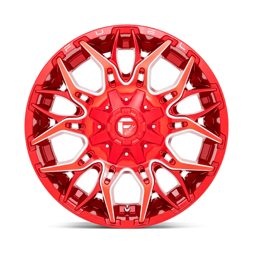 Fuel 1PC D771 TWITCH - Candy Red Milled-Wheels-Fuel-Dirty Diesel Customs