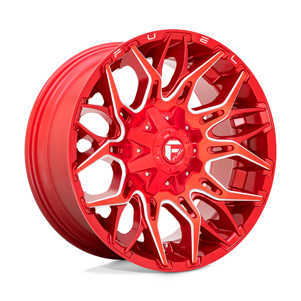 Fuel 1PC D771 TWITCH - Candy Red Milled-Wheels-Fuel-D77120001747-Dirty Diesel Customs