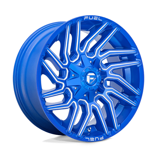 Fuel 1PC D774 TYPHOON - Anodized Blue Milled-Wheels-Fuel-Dirty Diesel Customs