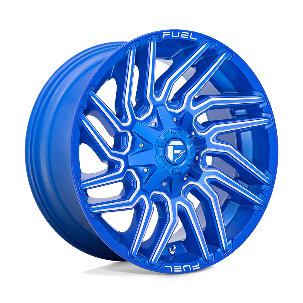 Fuel 1PC D774 TYPHOON - Anodized Blue Milled-Wheels-Fuel-D77420001747-Dirty Diesel Customs