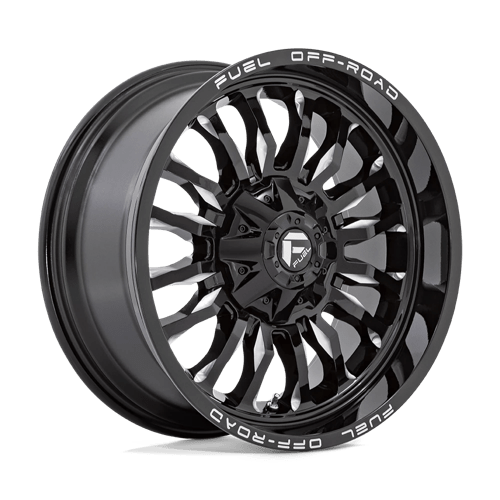 Fuel 1PC D795 ARC - Gloss Black Milled-Wheels-Fuel-Dirty Diesel Customs