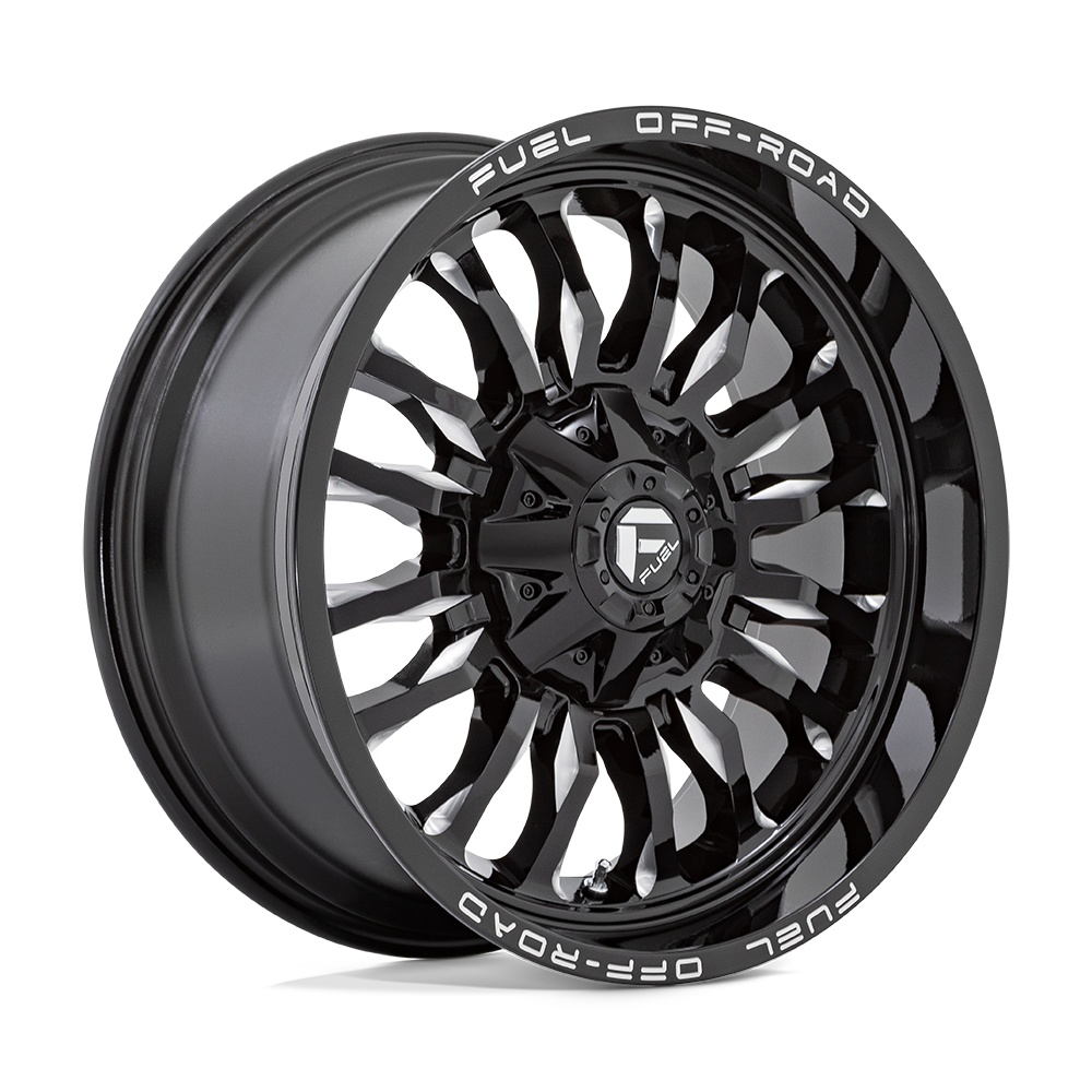 Fuel 1PC D795 ARC - Gloss Black Milled-Wheels-Fuel-D79520001747-Dirty Diesel Customs