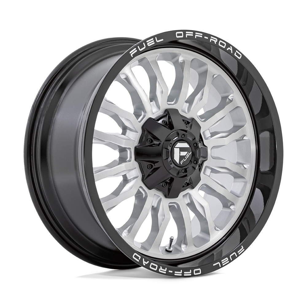 Fuel 1PC D798 ARC - Silver Brushed Face W/ Milled Black Lip-Wheels-Fuel-D79820001747-Dirty Diesel Customs