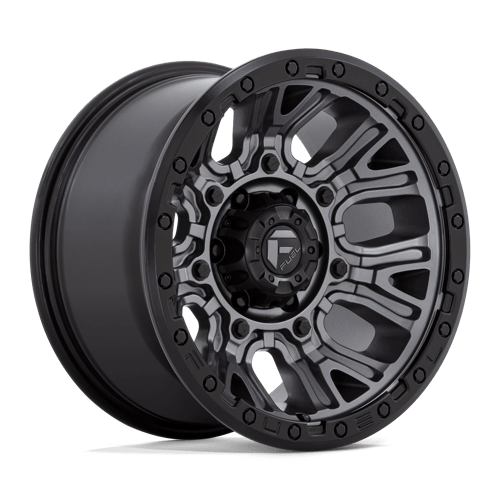 Fuel 1PC D825 TRACTION - Matte Gunmetal W/ Black Ring-Wheels-Fuel-Dirty Diesel Customs