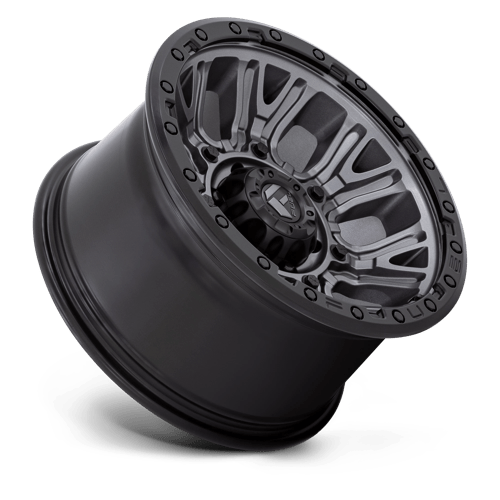 Fuel 1PC D825 TRACTION - Matte Gunmetal W/ Black Ring-Wheels-Fuel-Dirty Diesel Customs