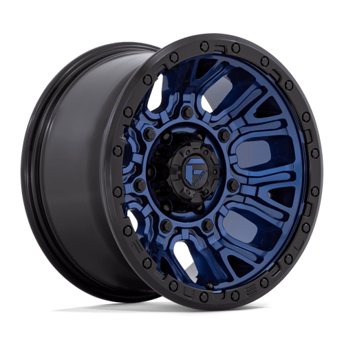 Fuel 1PC D827 TRACTION - Dark Blue W/ Black Ring-Wheels-Fuel-Dirty Diesel Customs