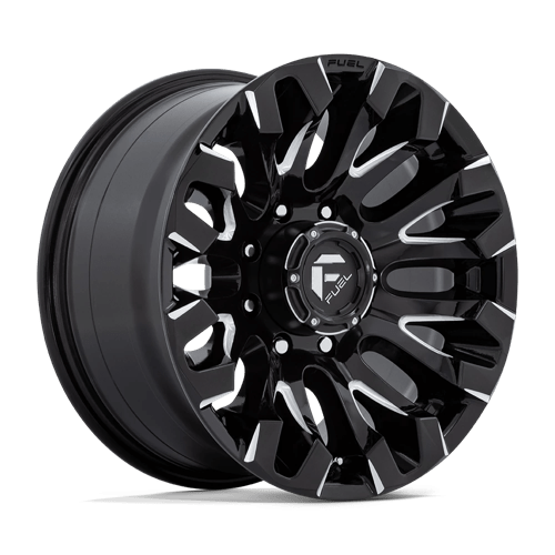 Fuel 1PC D828 QUAKE - Gloss Black Milled-Wheels-Fuel-Dirty Diesel Customs