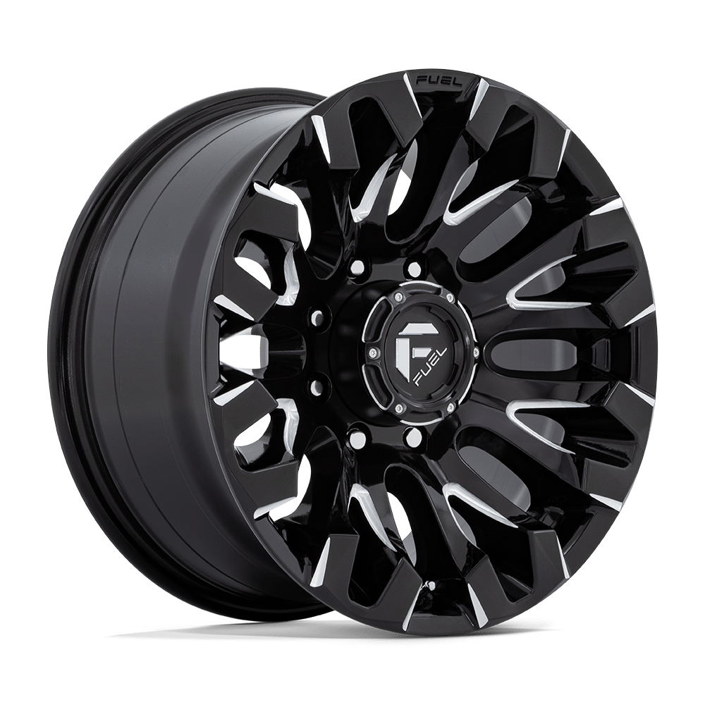 Fuel 1PC D828 QUAKE - Gloss Black Milled-Wheels-Fuel-D82818901750-Dirty Diesel Customs