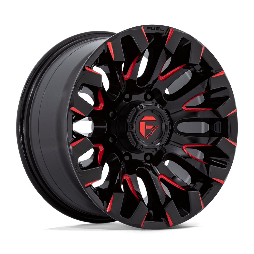 Fuel 1PC D829 QUAKE - Gloss Black Milled Red Tint-Wheels-Fuel-D82918901750-Dirty Diesel Customs