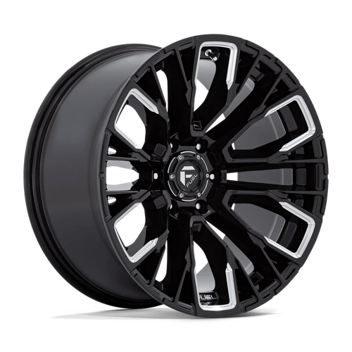 Fuel 1PC D849 REBAR - Gloss Black Milled-Wheels-Fuel-Dirty Diesel Customs