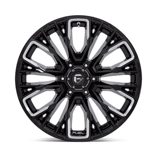 Fuel 1PC D849 REBAR - Gloss Black Milled-Wheels-Fuel-Dirty Diesel Customs